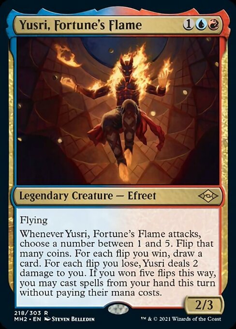 Yusri, Fortune's Flame (Modern Horizons 2) Near Mint - Nick Nack's Full Frontal Attack