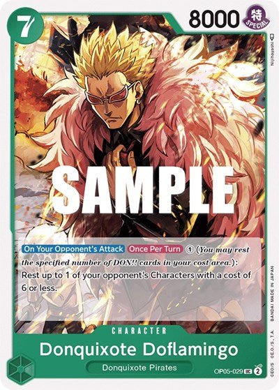 Donquixote Doflamingo (029) (Awakening of the New Era) Near Mint - Nick Nack's Full Frontal Attack