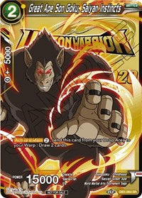 Great Ape Son Goku, Saiyan Instincts (DB1-064) [Tarjetas de promoción del torneo] 