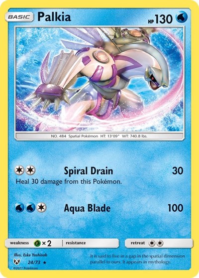 Palkia (Shining Legends) Near Mint Reverse Holofoil