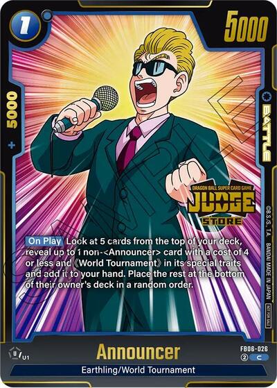 Announcer (Judge Pack (Store Judge) 04) (Tournament and Championship Promos) Near Mint Holofoil