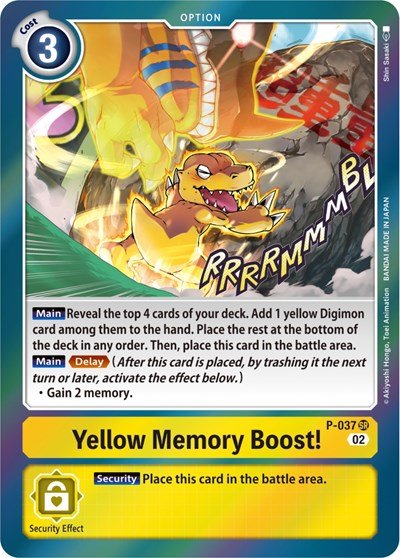 Yellow Memory Boost! (Resurgence Booster Reprint) (Resurgence Booster) Near Mint - Nick Nack's Full Frontal Attack