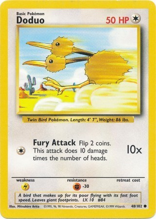 Doduo (Base Set) Light Play Unlimited