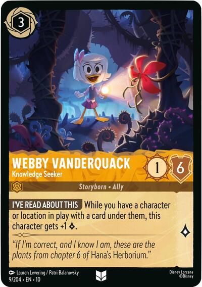 Webby Vanderquack - Knowledge Seeker (Whispers in the Well) Near Mint - Nick Nack's Full Frontal Attack