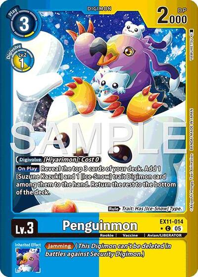 Penguinmon (Limited Foil) (Dawn of Liberator) Near Mint Foil - Nick Nack's Full Frontal Attack