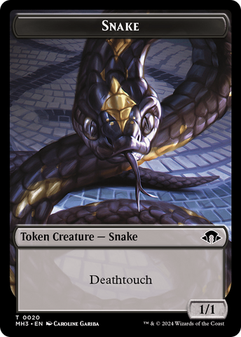 Snake // Energy Reserve Double-Sided Token [Modern Horizons 3 Tokens]