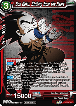 Son Goku, frappant du cœur (P-328) [Cartes de promotion de tournoi] 