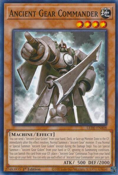 Ancient Gear Commander (Legacy of Destruction) Near Mint 1st Edition - Nick Nack's Full Frontal Attack