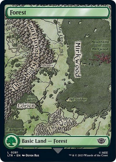 Forest (0281) (Universes Beyond: The Lord of the Rings: Tales of Middle - earth) Near Mint Foil - Nick Nack's Full Frontal Attack