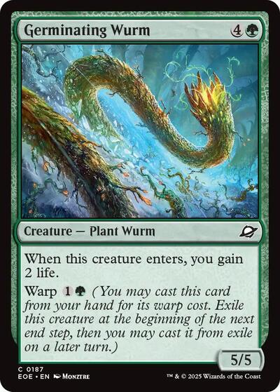 Germinating Wurm (Edge of Eternities) Near Mint