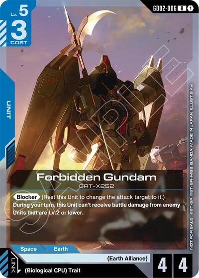 Forbidden Gundam (Store Tournament Participant Pack 04) (Gundam Promotional Cards) Near Mint Holofoil