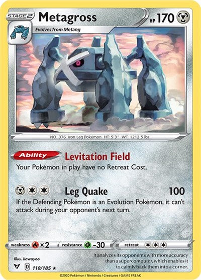 Metagross (SWSH04: Vivid Voltage) Near Mint