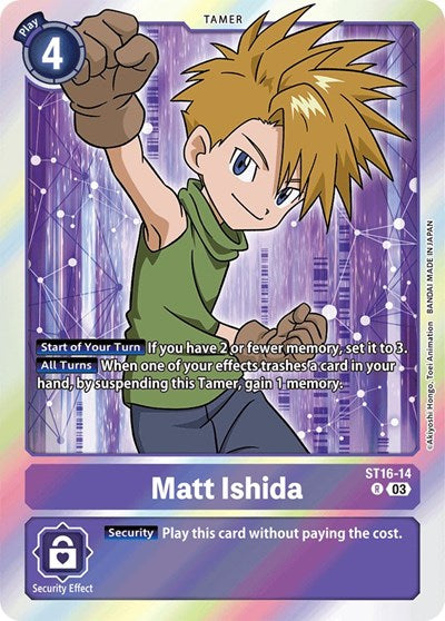 Matt Ishida (Starter Deck 16: Wolf of Friendship) Near Mint Foil
