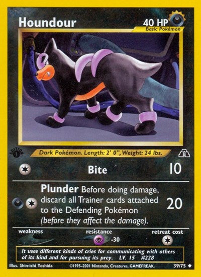 Houndour (39) (Neo Discovery) Light Play 1st Edition