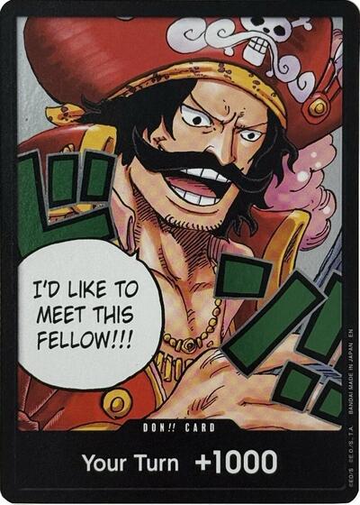 DON!! Card (Gol.D.Roger) (Carrying On His Will) Near Mint Foil