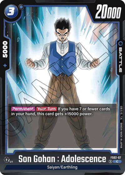 Son Gohan : Adolescence (Starter Deck 2: Vegeta) Near Mint