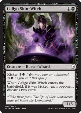 Caligo Skin - Witch (Dominaria) Near Mint - Nick Nack's Full Frontal Attack
