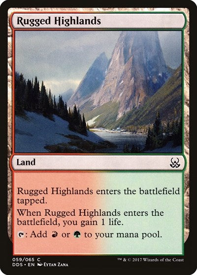 Rugged Highlands (Duel Decks: Mind vs Might) Near Mint