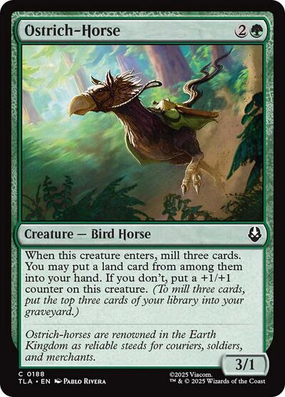 Ostrich - Horse (Avatar: The Last Airbender) Near Mint - Nick Nack's Full Frontal Attack