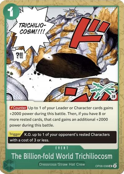 The Billion - fold World Trichiliocosm (Zoro Deck) (Learn Together Deck Set) Near Mint - Nick Nack's Full Frontal Attack