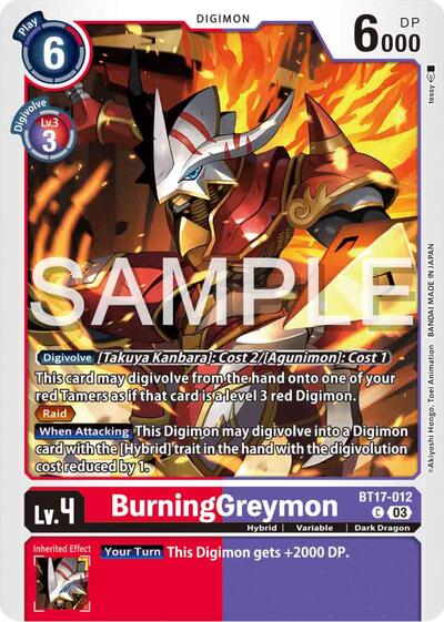BurningGreymon (Secret Crisis) Near Mint