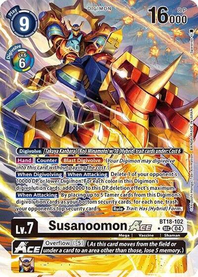 Susanoomon ACE (Alternate Art) (Release Special Booster 2.0) Near Mint Foil - Nick Nack's Full Frontal Attack