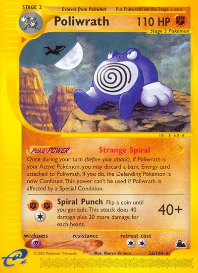 Poliwrath (26) (Skyridge) Light Play