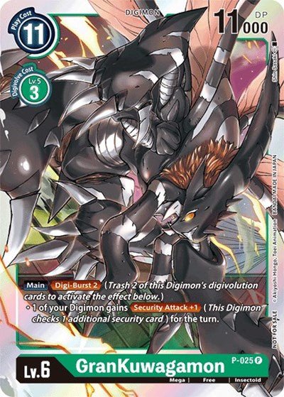 GranKuwagamon P - 025 (Digimon Promotion Cards) Near Mint - Nick Nack's Full Frontal Attack