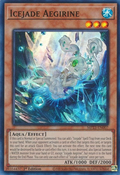 Icejade Aegirine (25th Anniversary Tin: Dueling Heroes Mega Pack) Light Play 1st Edition