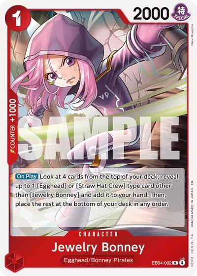 Jewelry Bonney (EB04 - 002) (Adventure on Kami's Island) Near Mint Foil - Nick Nack's Full Frontal Attack
