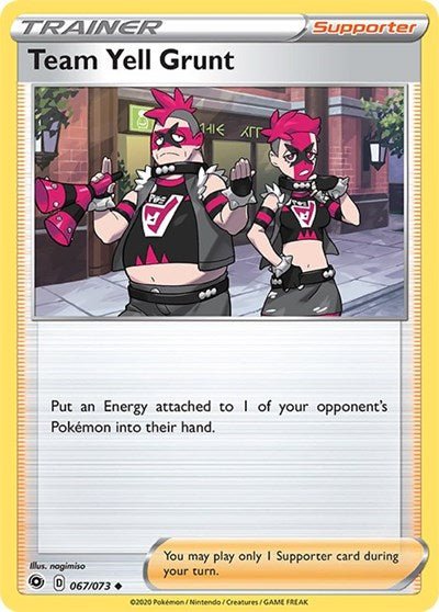 Team Yell Grunt (Champion's Path) Near Mint - Nick Nack's Full Frontal Attack