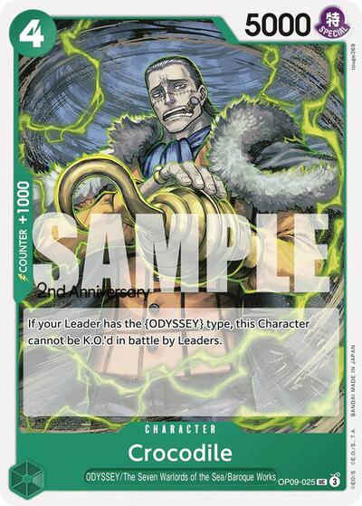 Crocodile (025) (Emperors in the New World: 2nd Anniversary Tournament Cards) Near Mint