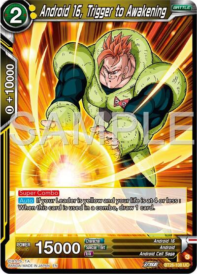 Android 16, Trigger to Awakening (Ultimate Advent) Near Mint - Nick Nack's Full Frontal Attack