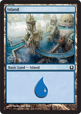 Island (256) (Return to Ravnica) Near Mint - Nick Nack's Full Frontal Attack