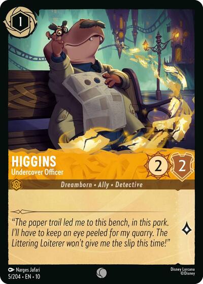 Higgins - Undercover Officer (Whispers in the Well) Near Mint - Nick Nack's Full Frontal Attack