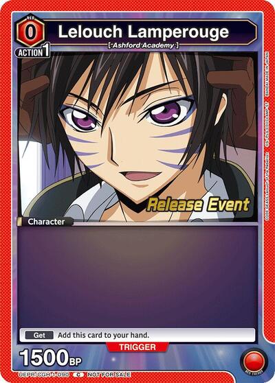 Lelouch Lamperouge (090) (Code Geass: Lelouch of the Rebellion Release Event Cards) Near Mint