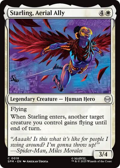 Starling, Aerial Ally (Marvel's Spider - Man) Near Mint - Nick Nack's Full Frontal Attack