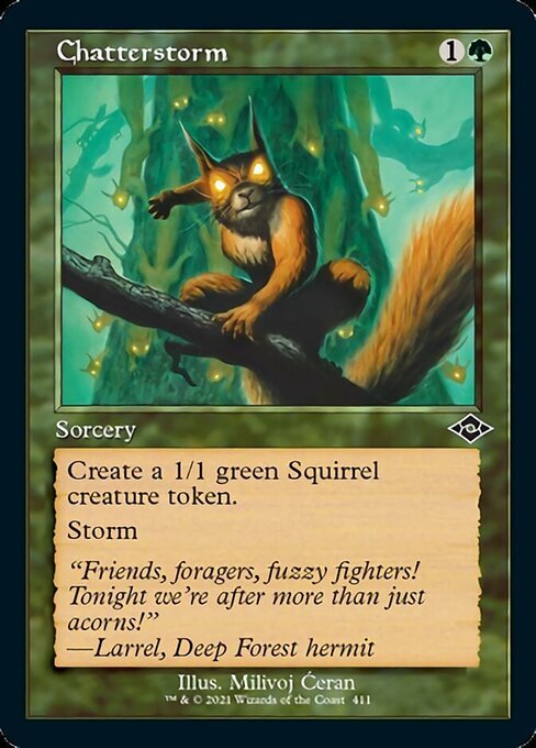 Chatterstorm (Retro Frame) (Modern Horizons 2) Near Mint - Nick Nack's Full Frontal Attack