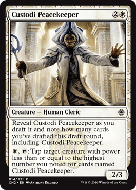 Custodi Peacekeeper (Conspiracy: Take the Crown) Near Mint - Nick Nack's Full Frontal Attack