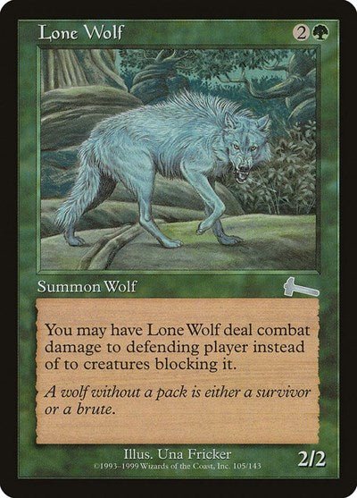 Lone Wolf (Urza's Legacy) Light Play Foil - Nick Nack's Full Frontal Attack