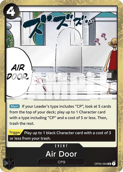 Air Door (Jolly Roger Foil) (Premium Booster) Near Mint Foil - Nick Nack's Full Frontal Attack