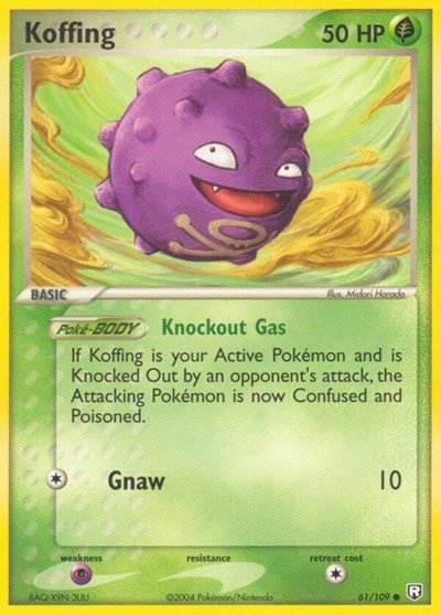 Koffing (Team Rocket Returns) Light Play - Nick Nack's Full Frontal Attack