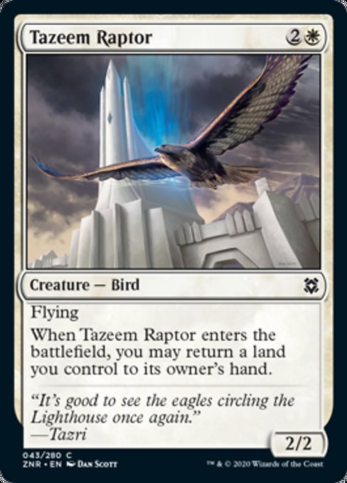 Tazeem Raptor (Zendikar Rising) Near Mint - Nick Nack's Full Frontal Attack