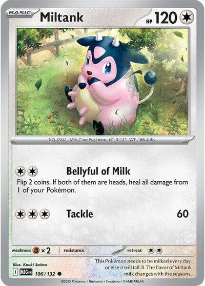 Miltank (ME01: Mega Evolution) Near Mint - Nick Nack's Full Frontal Attack
