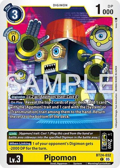 Pipomon (Time Stranger) Near Mint - Nick Nack's Full Frontal Attack