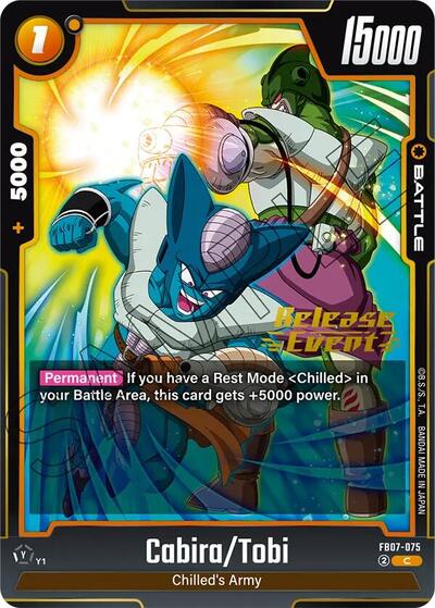 Cabira/Tobi (Wish For Shenron Release Event Cards) Near Mint - Nick Nack's Full Frontal Attack