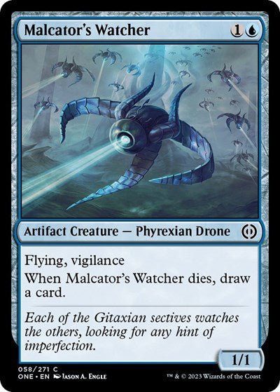 Malcator's Watcher (Phyrexia: All Will Be One) Near Mint - Nick Nack's Full Frontal Attack