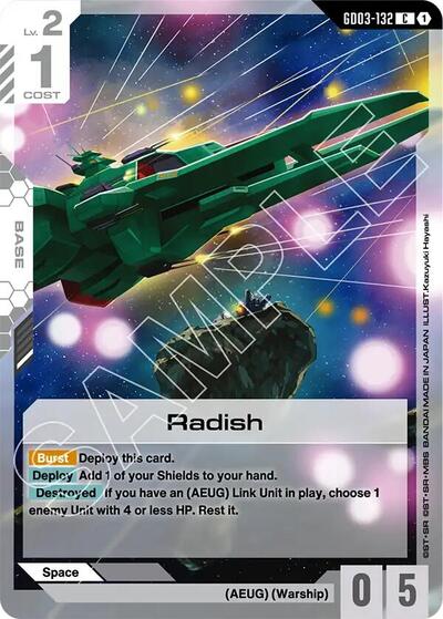 Radish (Steel Requiem) Near Mint - Nick Nack's Full Frontal Attack