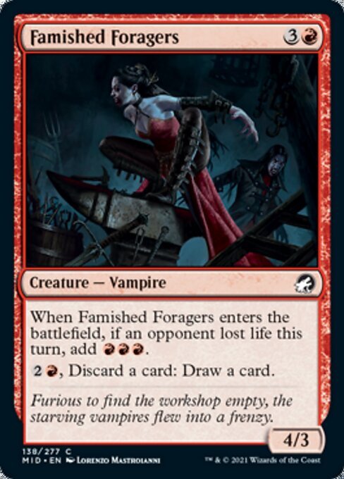 Famished Foragers (Innistrad: Midnight Hunt) Near Mint - Nick Nack's Full Frontal Attack