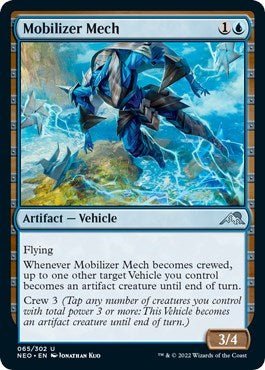 Mobilizer Mech (Kamigawa: Neon Dynasty) Near Mint - Nick Nack's Full Frontal Attack